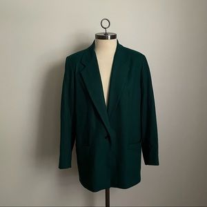 VINTAGE | Dark Green Dumas Wool Blazer